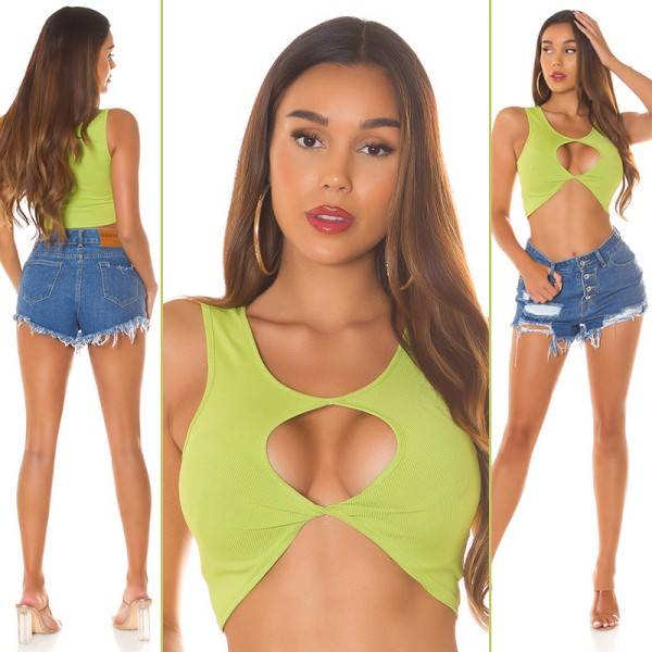 Koucla Sexy Koucla Crop Top Mit Cut Out