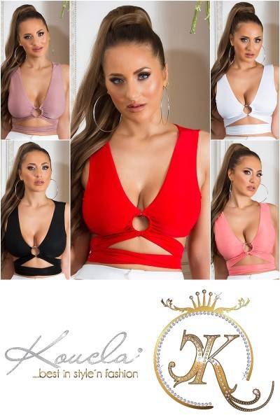 Koucla Sexy Koucla Crop Top Zum Binden