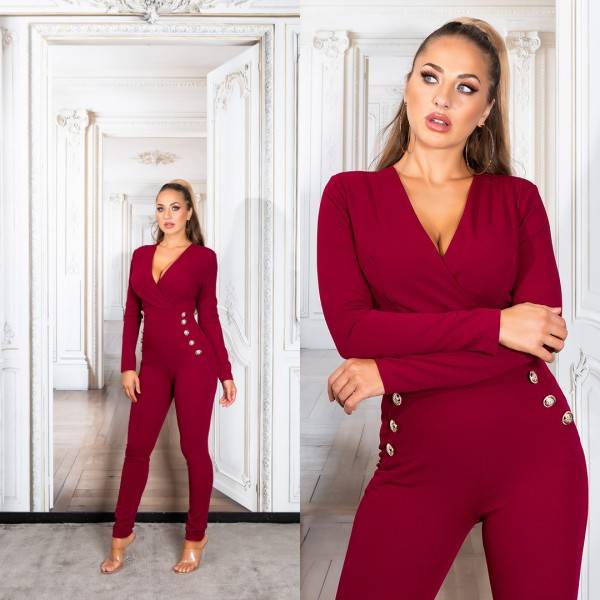 Koucla Sexy !Koucla! Eleganter V-Ausschnitt Overall