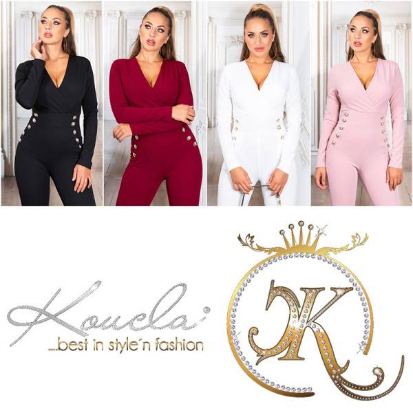 Koucla Sexy !Koucla! Eleganter V-Ausschnitt Overall