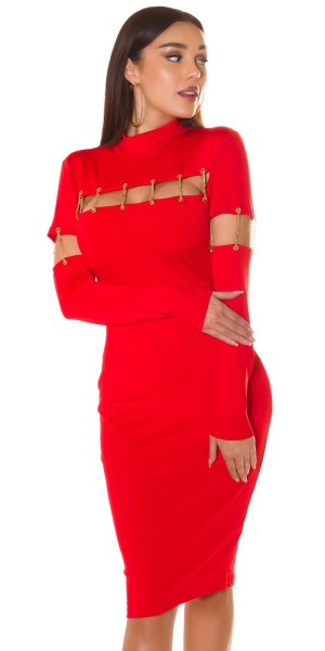 Koucla Sexy KouCla Etuikleid Mit Dekoketten