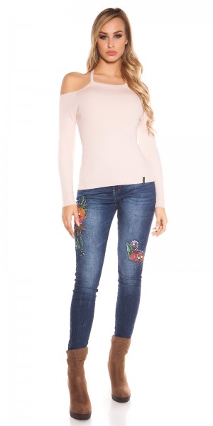 Koucla Sexy KouCla Feinstrick Coldshoulder Pulli