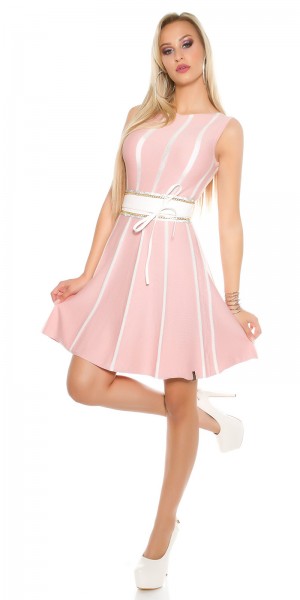 Koucla Sexy KouCla Feinstrick Kleid Gestreift