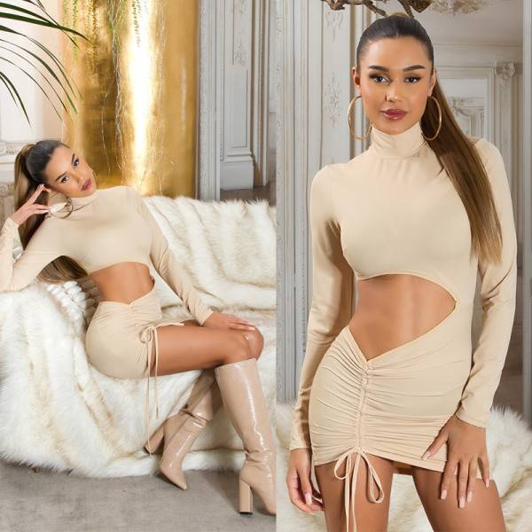 Koucla Sexy Koucla Gerafftes Minikleid Mit Cut-Out