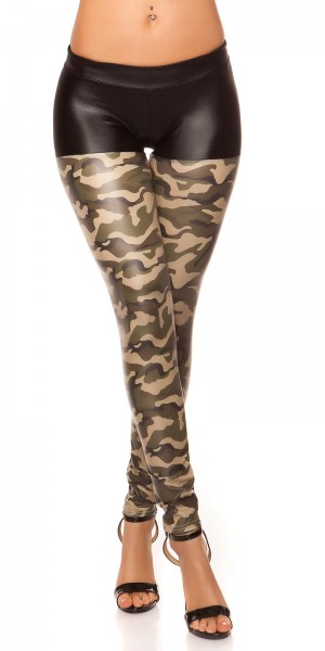 Koucla Sexy KouCla Glanz-Leggings Mit Taschen