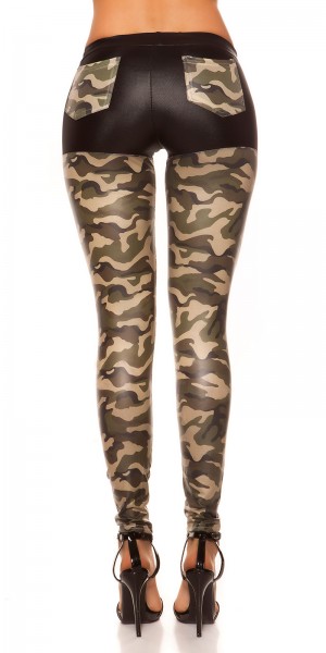 Koucla Sexy KouCla Glanz-Leggings mit Taschen