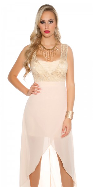 Koucla Sexy KouCla High Low Abendkleid Mit Spitze