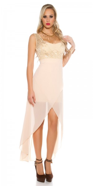 Koucla Sexy KouCla High Low Abendkleid Mit Spitze
