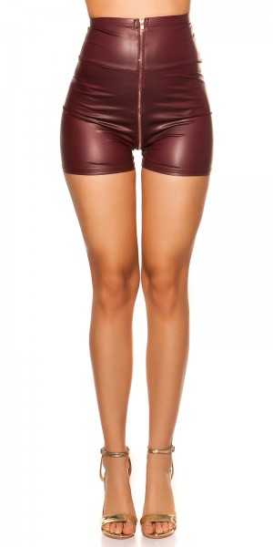 Koucla Sexy KouCla High Waist Wetlook Shorts