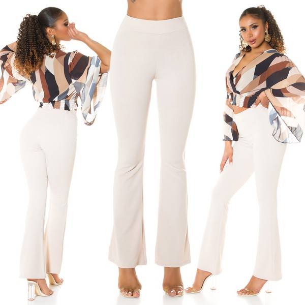 Koucla Sexy Koucla Highwaist Stoffhose Mit Schlag