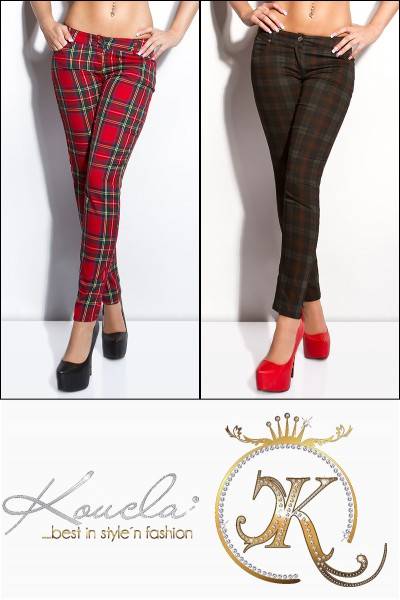 Koucla Sexy KouCla Hose Mit Karo-Print