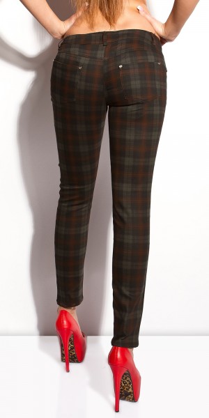 Koucla Sexy KouCla Hose Mit Karo-Print