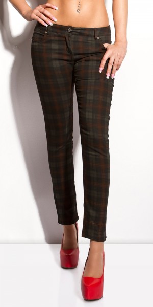 Koucla Sexy KouCla Hose Mit Karo-Print