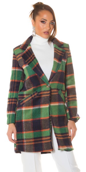 Koucla Sexy Koucla Karo Mantel Mit Taschen