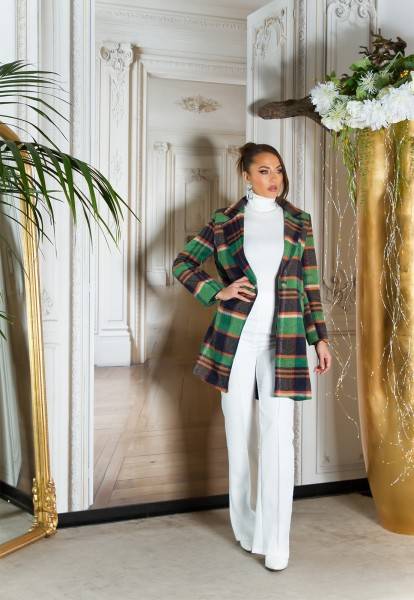 Koucla Sexy Koucla Karo Mantel Mit Taschen