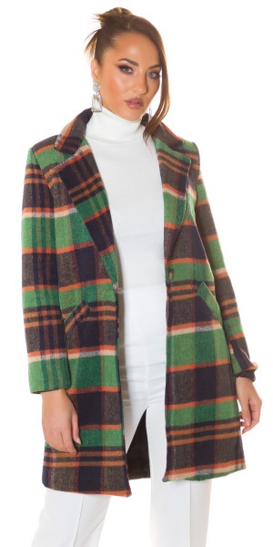 Koucla Sexy Koucla Karo Mantel Mit Taschen