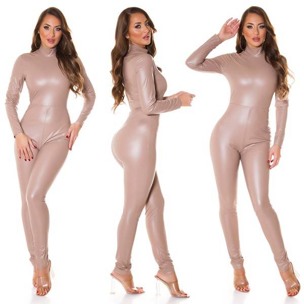 Koucla Sexy Koucla Kunstleder Langarm Overall