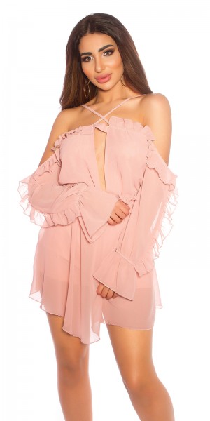 Koucla Sexy KouCla Langarm Chiffon Jumpsuit