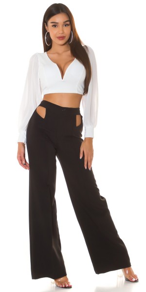 Koucla Sexy Koucla Langarm Crop Top