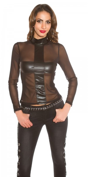 Koucla Sexy KouCla Langarm Mesh Shirt