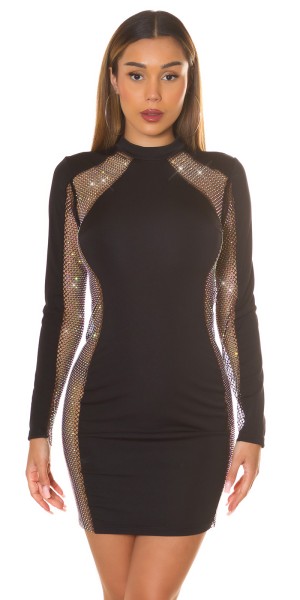 Koucla Sexy Koucla Langarm Minikleid Mit Glitzer