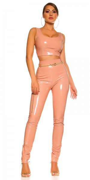 Koucla Sexy KouCla Latex Look Crop Top