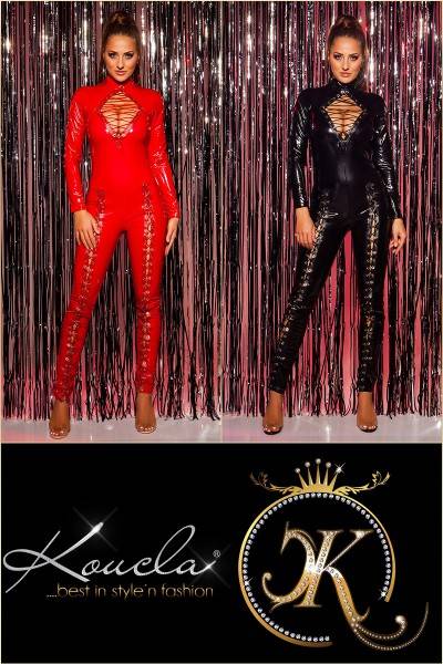 Koucla Sexy KouCla LatexLook Overall M.Schnürung