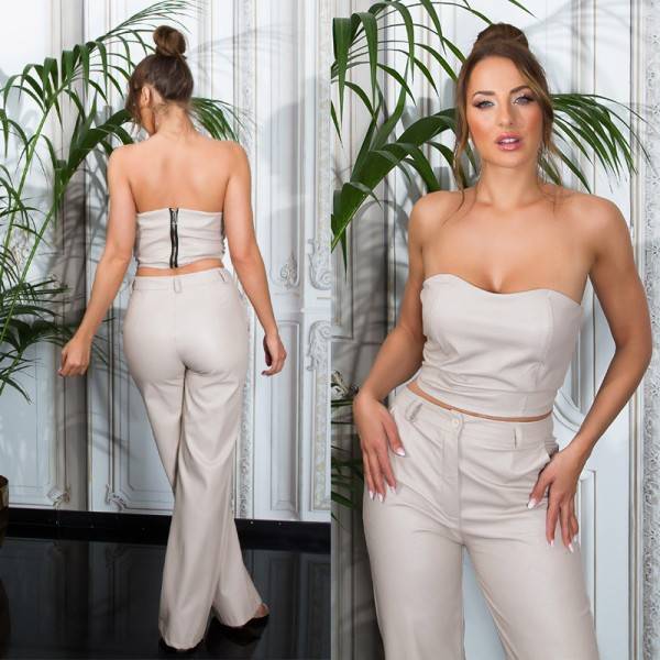 Koucla Sexy Koucla Lederlook Bandeau Top