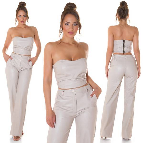 Koucla Sexy Koucla Lederlook Bandeau Top