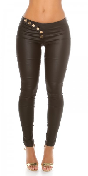 Koucla Sexy KouCla Lederlook Hose Geschnürt