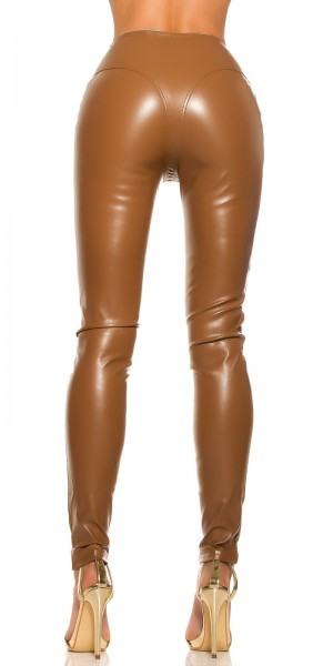 Koucla Sexy KouCla Lederlook-HOSE Mit Zips