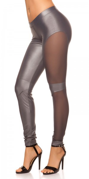 Koucla Sexy KouCla Leggings Mit Netz-Applikationen