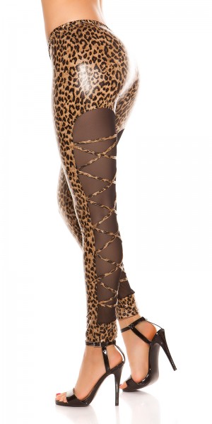 Koucla Sexy KouCla Leggings Mit Netzeinsatz Hinten