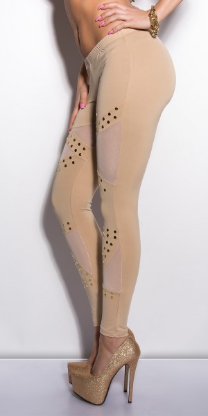 Koucla Sexy KouCla Leggings Mit Nieten