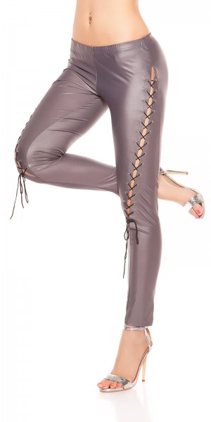 Koucla Sexy KouCla Leggings Mit Schnürung Vorne