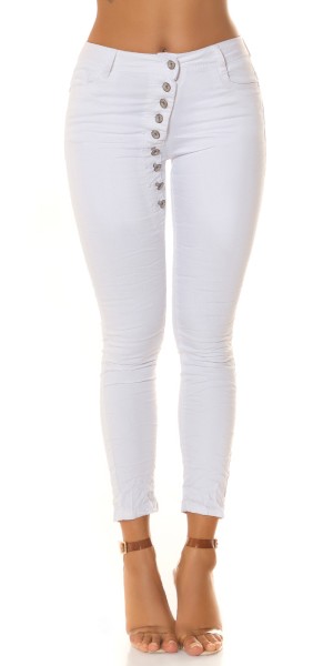 Koucla Sexy KouCla Low Crotch Jeans Geknöpft