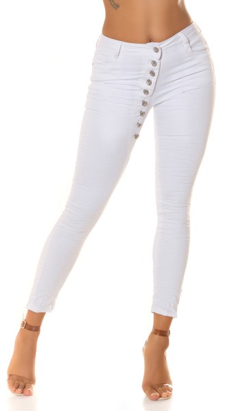 Koucla Sexy KouCla Low Crotch Jeans Geknöpft