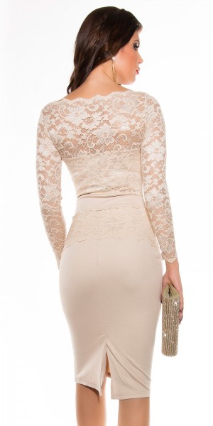 Koucla Sexy KouCla Midi-Dress Mit Spitze