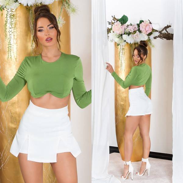 Koucla Sexy Koucla Musthave Crop Top Langarm