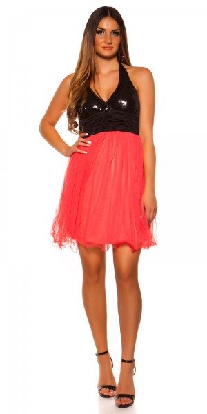 Koucla Sexy KouCla Neck-Minikleid Mit Pailletten