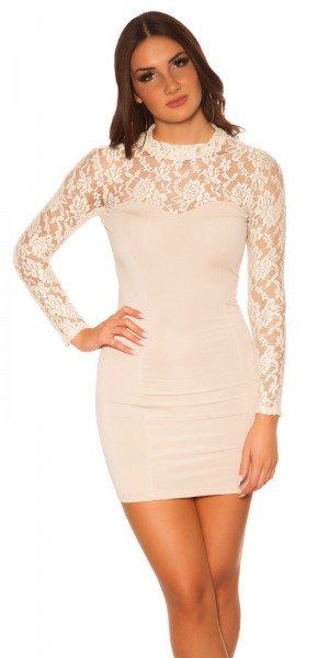 Koucla Sexy KouCla Neck-Minikleid Mit Spitze