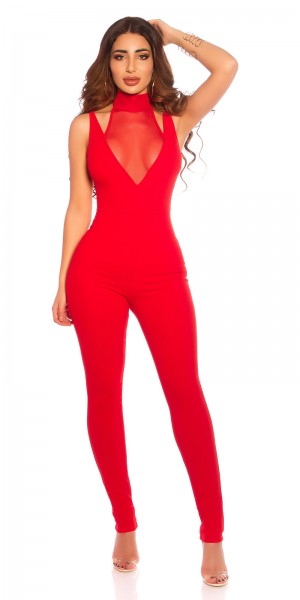 Koucla Sexy KouCla Neck Overall Mit Mesh