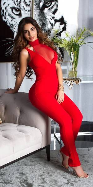 Koucla Sexy KouCla Neck Overall mit Mesh
