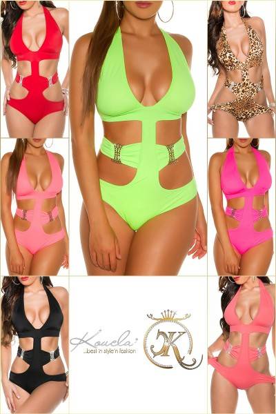 Koucla Sexy KouCla Neckholder Monikini mit Strass