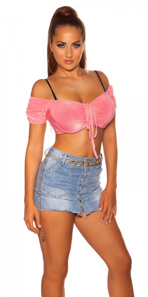 Koucla Sexy KouCla Off Shoulder Crop Top