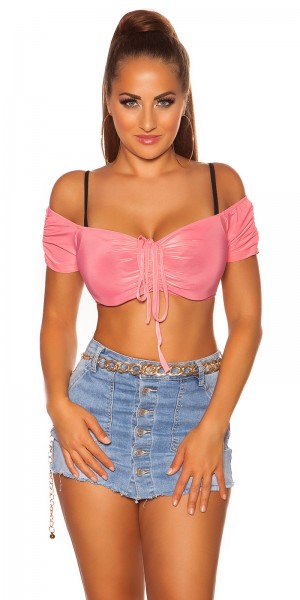 Koucla Sexy KouCla Off Shoulder Crop Top
