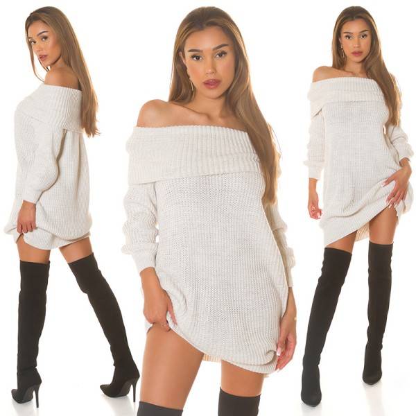 Koucla Sexy Koucla Off-shoulder Strickkleid