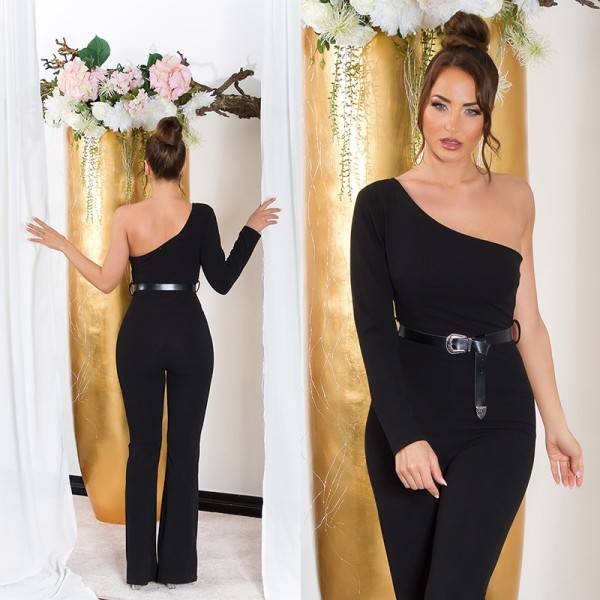 Koucla Sexy Koucla One Shoulder Overall Mit Gürtel
