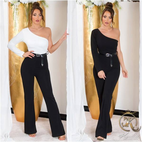 Koucla Sexy Koucla One Shoulder Overall Mit Gürtel