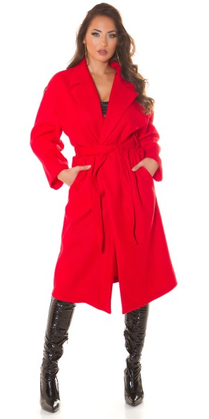 Koucla Sexy Koucla Oversized Mantel Mit Gürtel